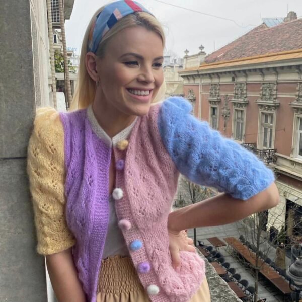 FIONA CANDY MOHAIR CARDIGAN