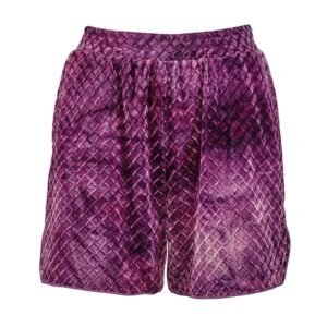 HEFNER VELVET LOUNGE PURPLE SHORTS