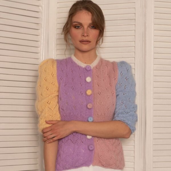 FIONA CANDY MOHAIR CARDIGAN