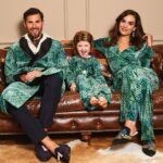 HEFNER GIRLS VELVET LOUNGE SUIT EMERALD GREEN