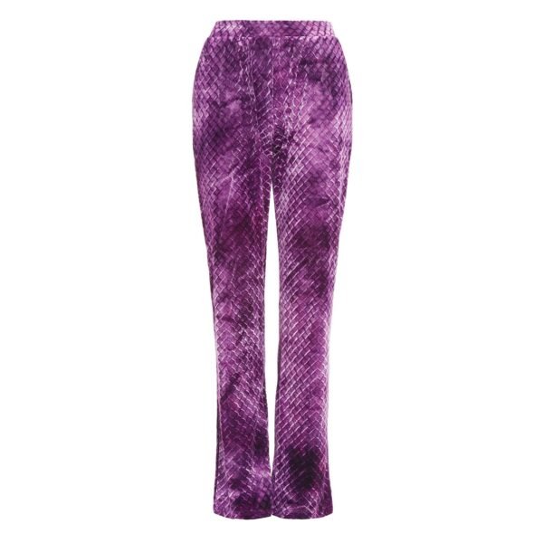 HEFNER VELVET LOUNGE TROUSERS PURPLE