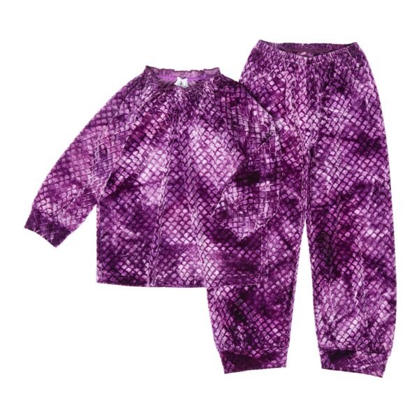 HEFNER GIRLS VELVET LOUNGE SUIT PURPLE