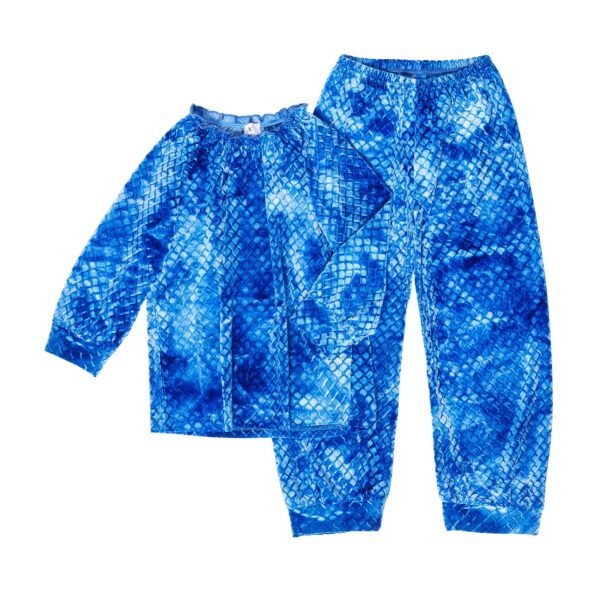 HEFNER GIRLS VELVET LOUNGE SUIT ELECTRIC BLUE