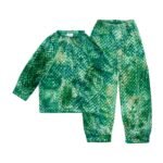 HEFNER GIRLS VELVET LOUNGE SUIT EMERALD GREEN