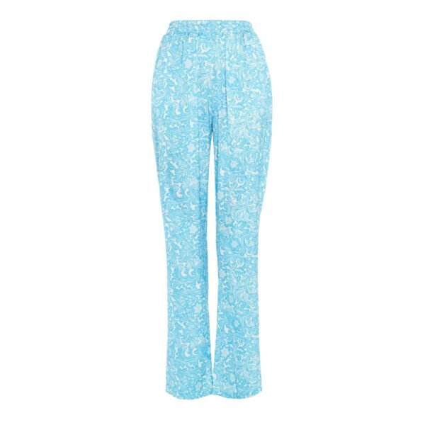 HEFNER RIVIERA STRAIGHT TROUSERS TURQUOISE