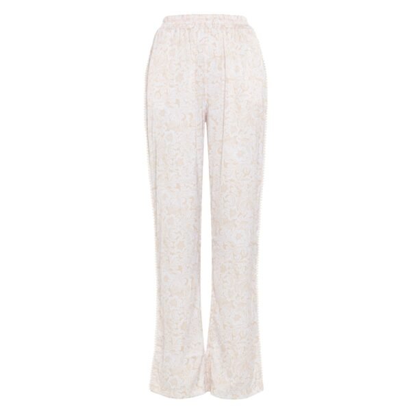 HEFNER RIVIERA STRAIGHT TROUSERS BEIGE